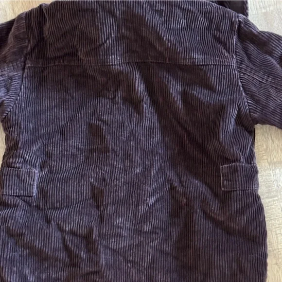 Baby Gap Toddler Brown Corduroy Hooded Jacket 5 Years Lined Utility Coat - Picture 10 of 10